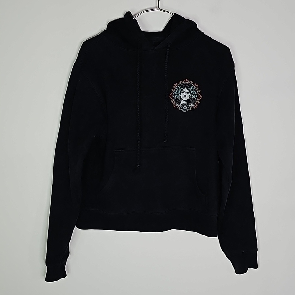 Black Women's Graphic Hoodie Sweatshirt